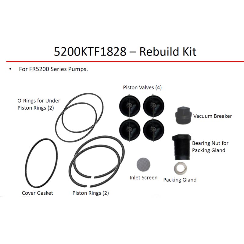 FillRite 5200KTF1828 Fuel Transfer Pump Repair Kit XDP