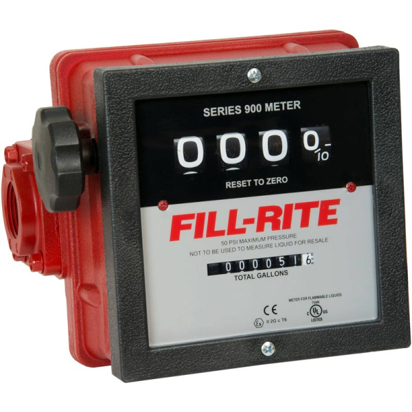 Image 1 for Fill-Rite 901CL 4-Digit Mechanical Fuel Transfer Meter (23-151 LPM)