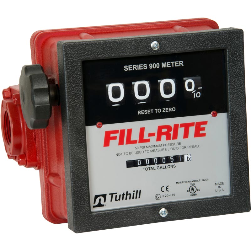 FillRite 901C 4Digit Mechanical Fuel Transfer Meter (640 GPM) XDP