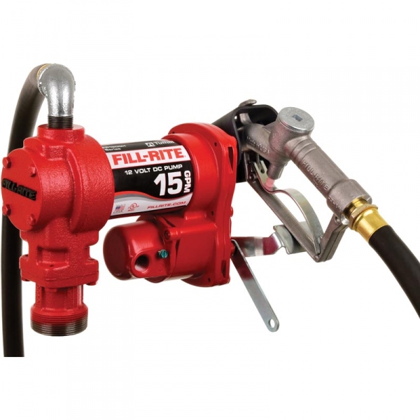 Image 1 for Fill-Rite FR1210H 12V Fuel Transfer Pump With Nozzle