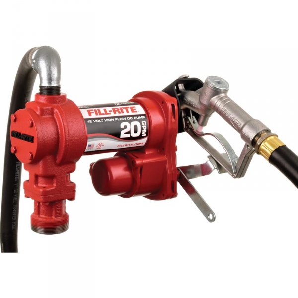 Image 1 for Fill-Rite FR4210H 12V Fuel Transfer Pump With Nozzle