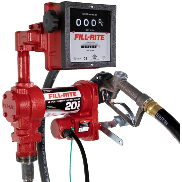 Image 1 for Fill-Rite FR4211H 12V Fuel Transfer Pump w/ Meter & Nozzle