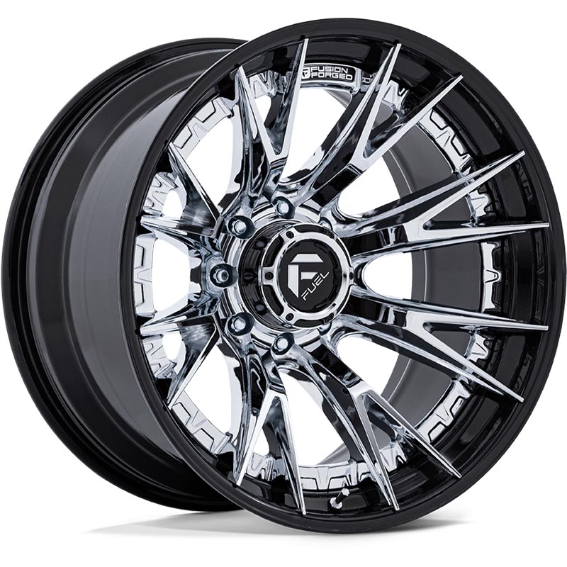 Fuel Catalyst FC402 Fusion Forged 8x180 Chrome/Gloss Black 20x10