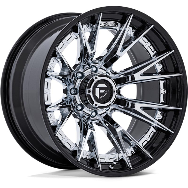 Fuel Catalyst FC402 Fusion Forged 8x180 Chrome/Gloss Black 22x10