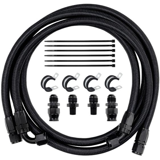 Full Send Diesel FSD-10-B Braided Transmission Cooler Line Kit | XDP