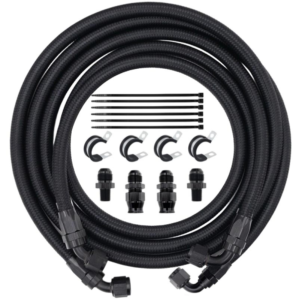 Full Send Diesel FSD-12-B Braided Transmission Cooler Line Kit | XDP