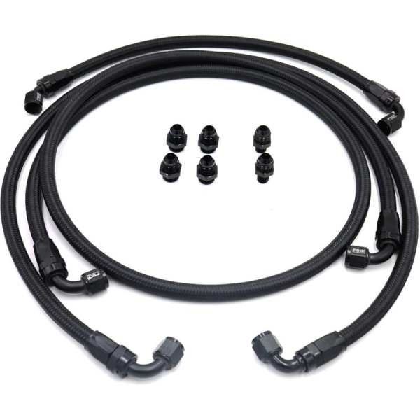 Image 1 for Full Send Diesel FSD-1318-TLK48F Braided Transmission Cooler Line Kit