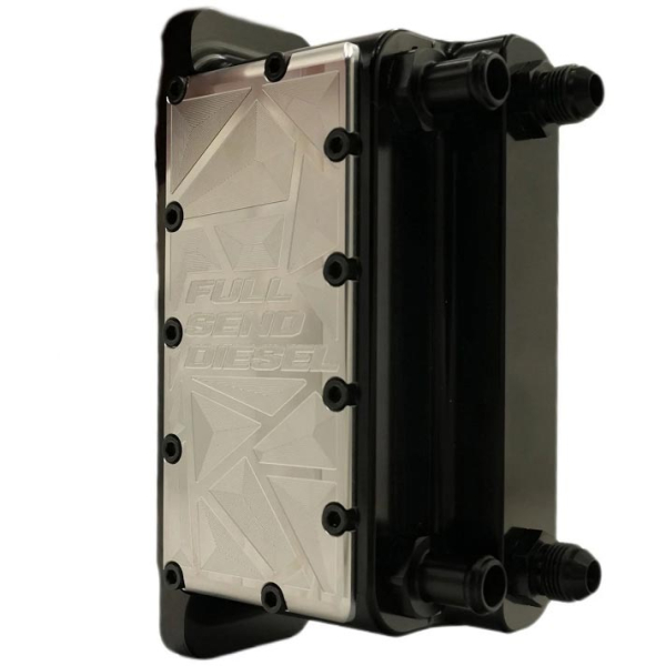 Image 1 for Full Send Diesel FSDDRPINHE0309CU Billet Transmission Heat Exchanger