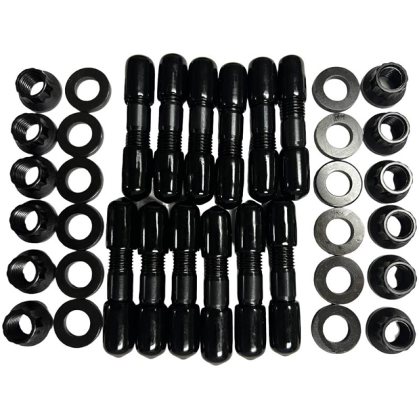 Image 1 for Gator Fasteners EMSK5967C-BLK HD Exhaust Manifold Stud Kit (Black)