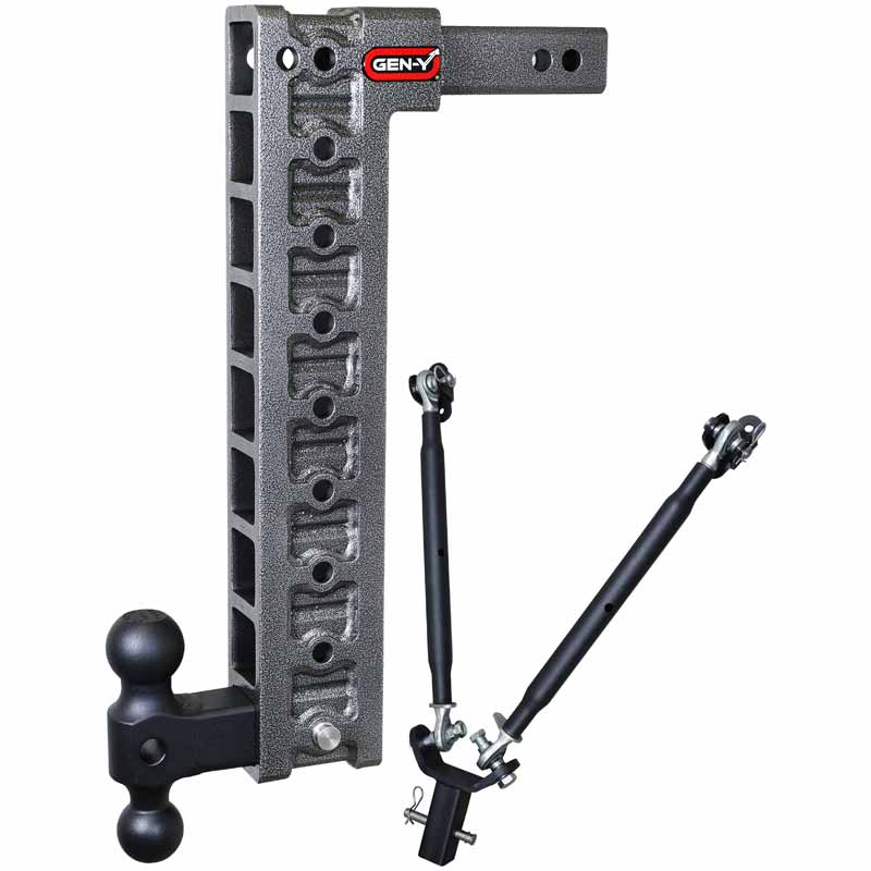 GenY Hitch GH319 MegaDuty 10K Drop Hitch W/Stabilizer 20" Drop XDP
