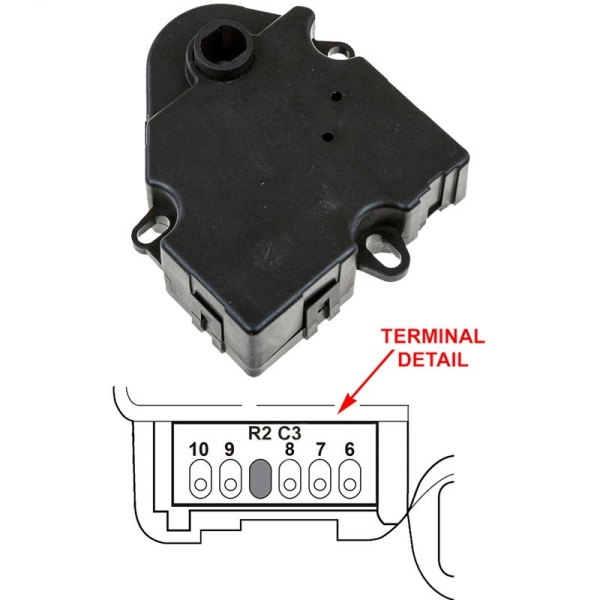 Image 1 for GPD 1712065 HVAC Heater Blend Door Actuator