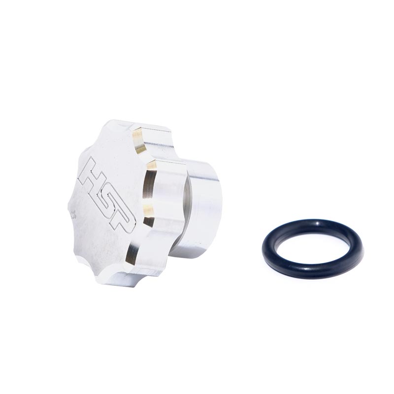 HSP Billet Oil Fill Cap - Raw (For Factory Filler Neck) HSP-D-042-F-HSP-RAW
