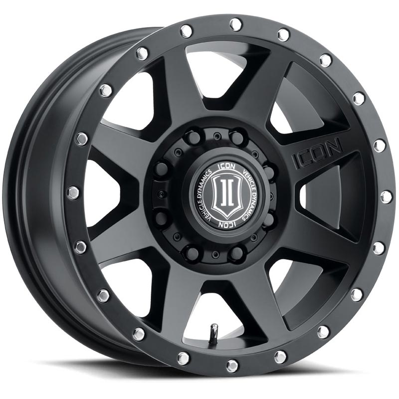 Icon Alloys Rebound HD Satin Black 8x6.5" Wheel 1818908055SB XDP