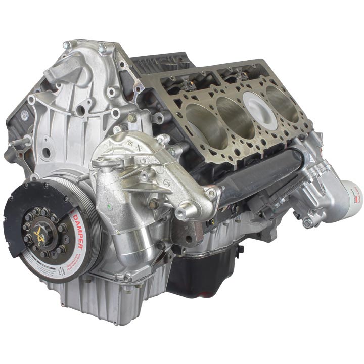 Industrial Injection Reman Premium Stock Plus Short Block Crate Engine