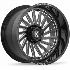 KG1 Forged KNOX KF008 Black/Milled 20x12 Wheel - KF008201288GM | XDP