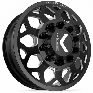 KG1 Forged KNOX KF008 Black/Milled 20x10 Wheel - KF008201086GM | XDP