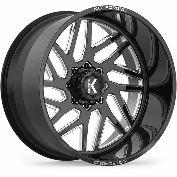 KG1 Forged YAZ KF009 Black/Milled 26x14 Wheel - KF009261486GM | XDP