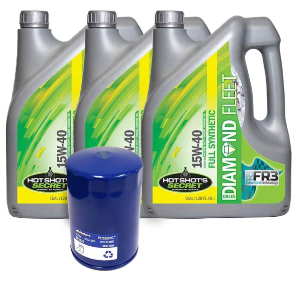 Image 1 for GM 6.6L Duramax 15W-40 Oil Change Bundle (OE Oil Filter)