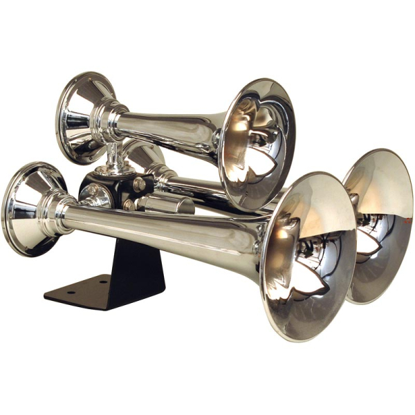 Image 1 for Kleinn 501 Chrome Triple Train Horn