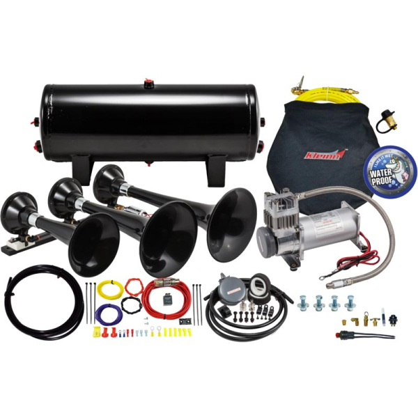 Image 1 for Kleinn HK7 Black Triple Train Horn