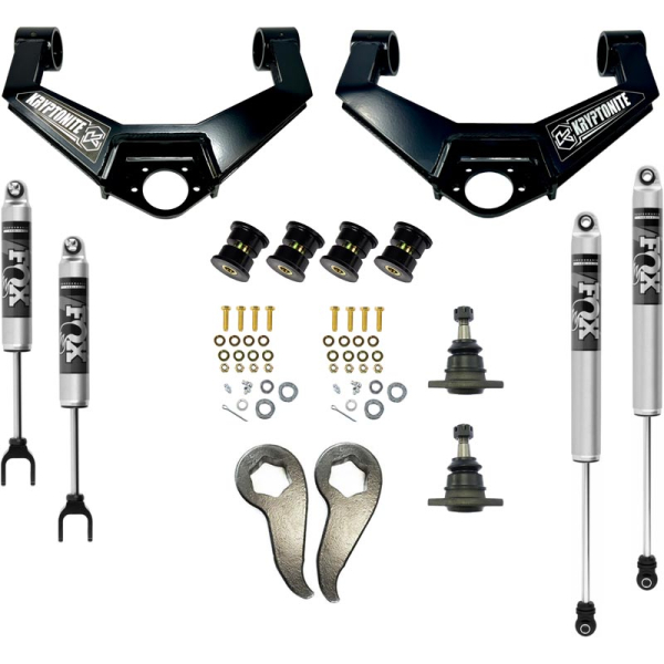 Image 1 for Kryptonite Stage 3 Leveling Kit With Fox Shocks KR11STAGE3FOX