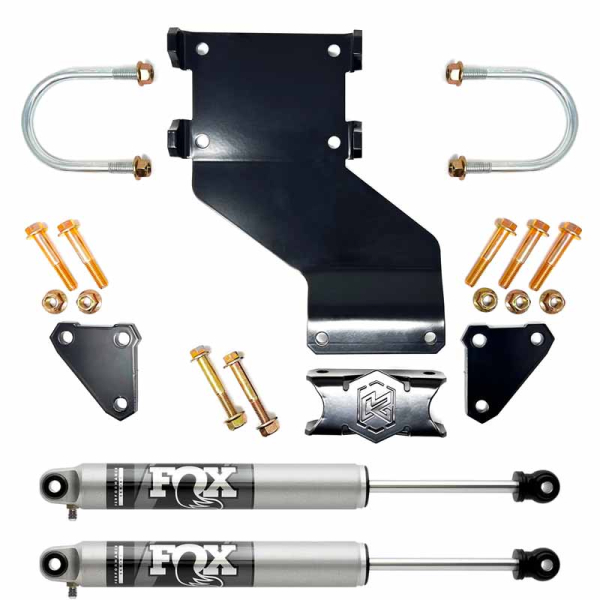 パーツ K-kiRSRBesti Kryptonite KRDSS03S Death Grip Dual Steering Stabilizer Kit W/ Fox