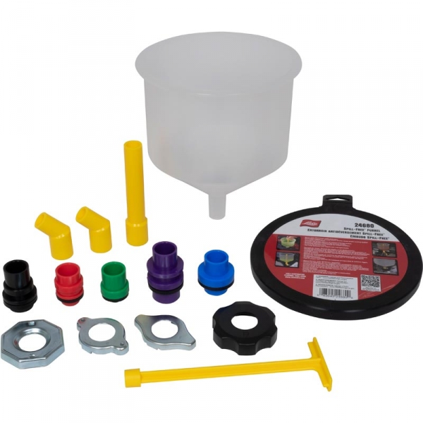 Image 1 for Lisle 24680 15-Piece Spill-Free Coolant Funnel Set