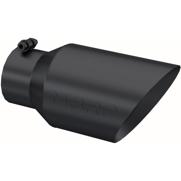 Image 1 for MBRP Black Angled Exhaust Tip (4" Inlet, 6" Outlet) T5072BLK