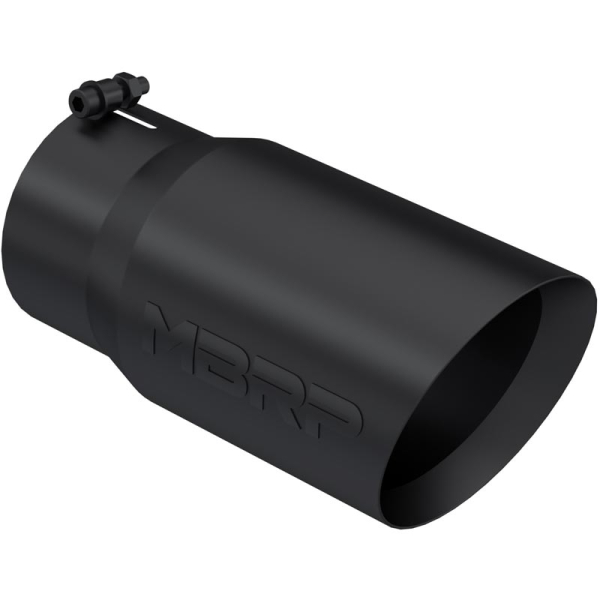 Image 1 for MBRP Black Angled Exhaust Tip (5" Inlet, 6" Outlet) T5074BLK