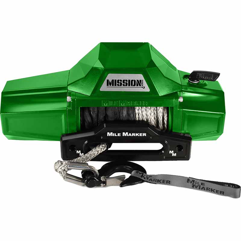 Mile Marker 7853251SG Mission Series 12K Winch Scream Green XDP
