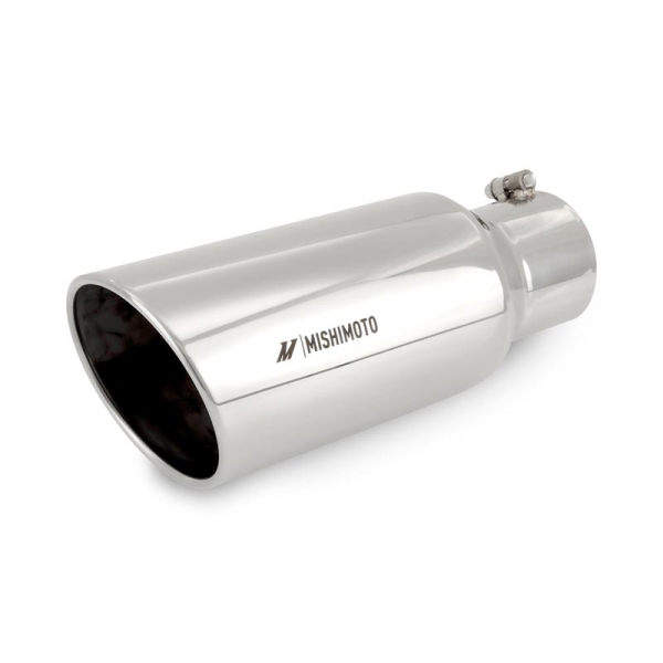 Image 1 for Mishimoto 6" Polished Angled Cut Rolled Edge Tip MMEXH-TIP-DSL56