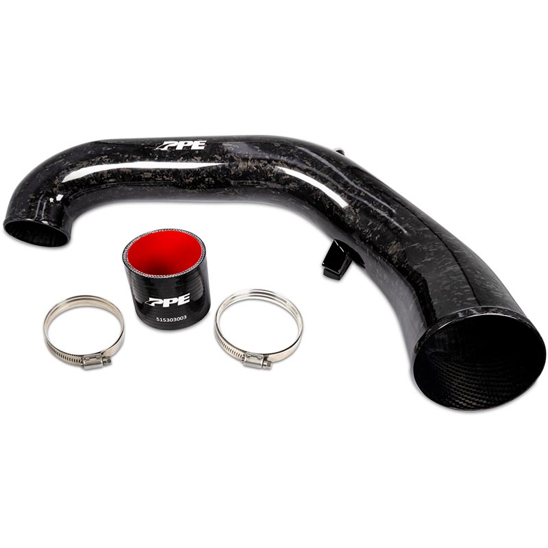 PPE Zilla Carbon Fiber Intake Tube - Forged Carbon 115020370 | XDP