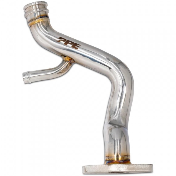 Image 1 for PPE 119000730 Coolant Bypass Tube - Polished (Water Pump to Thermostat Housing)