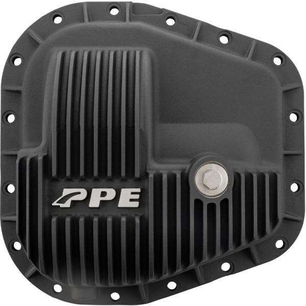 Image 1 for PPE 338052220 11.6" Heavy-Duty Cast Aluminum Rear Differential Cover - Black