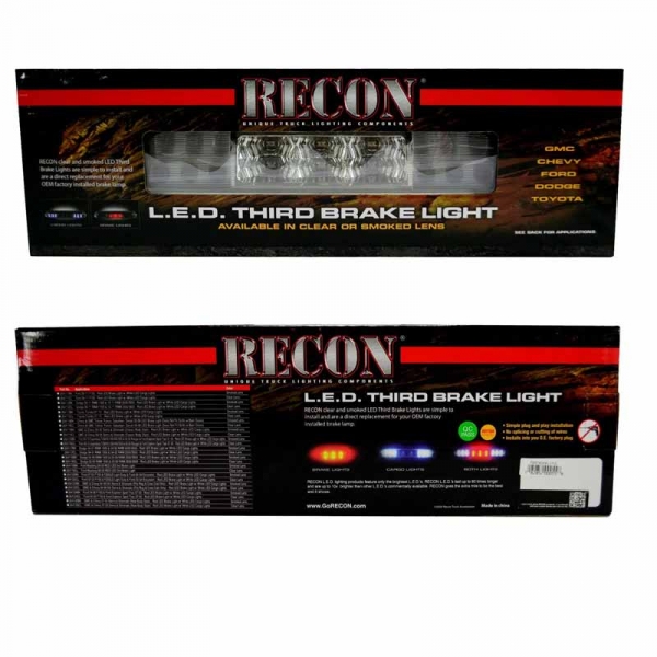 Recon 264118CL Clear Lens LED Third Brake Light | XDP