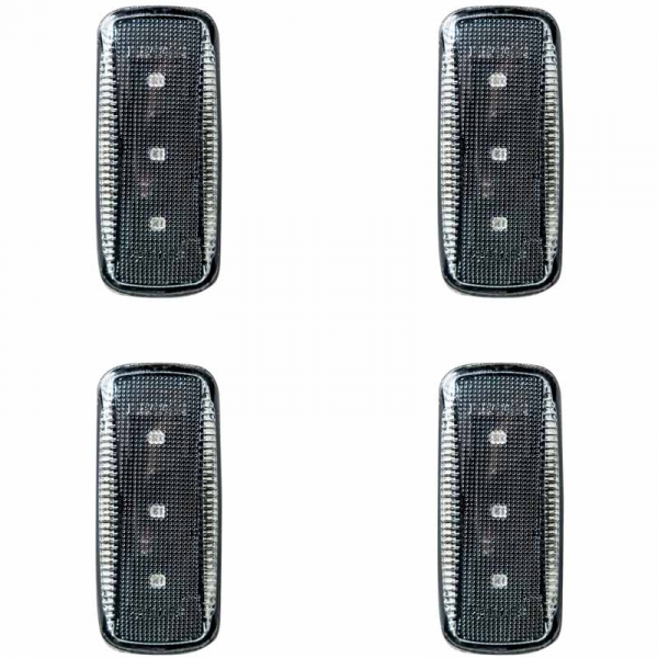 Image 1 for Recon 264137CL Clear 4-PC LED Dually Fender Lights