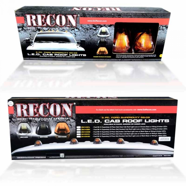 Recon 264143AMHP Amber Lens Amber OLED Bar-Style Cab Lights | XDP