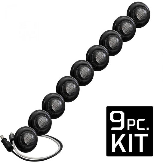 Image 1 for Recon 264227AMBK Clear Lens Front Lower Air Dam Amber LED Light Kit