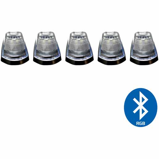 Image 1 for Recon 264343CLRGB Clear Lens RGB Multi-Colored LED Cab Lights