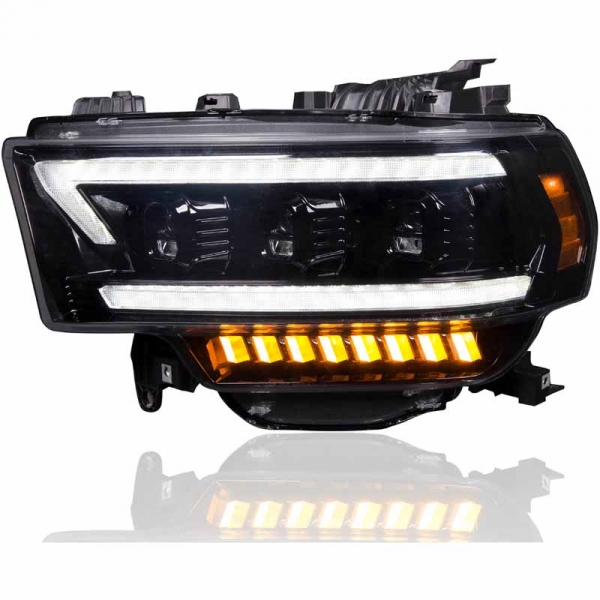 Image 1 for Recon 264386BKCS Smoked LED Projector Headlights