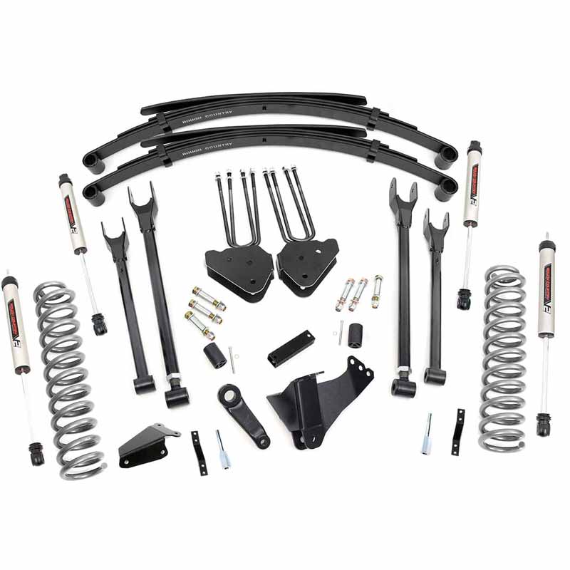 Rough Country 58270 6" 4Link Lift Kit With V2 Monotube Shocks XDP