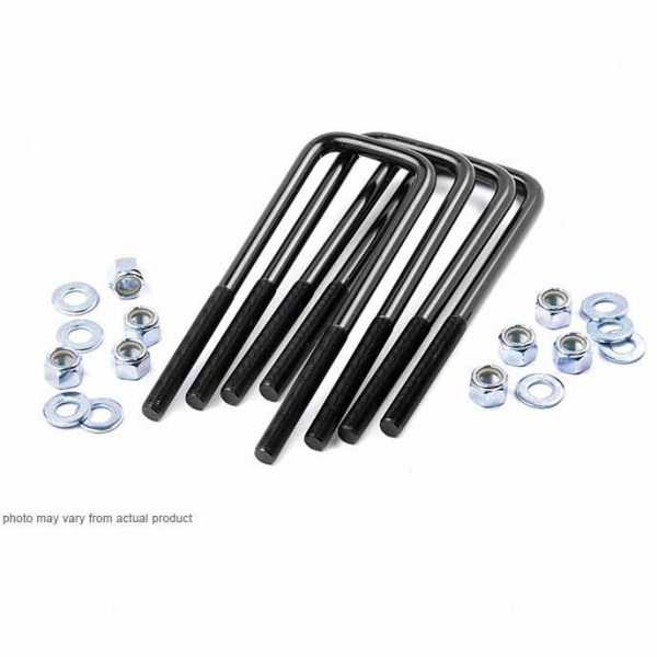 Image 1 for Rough Country 7664 17" Square U-Bolt Kit (5/8" Thread)