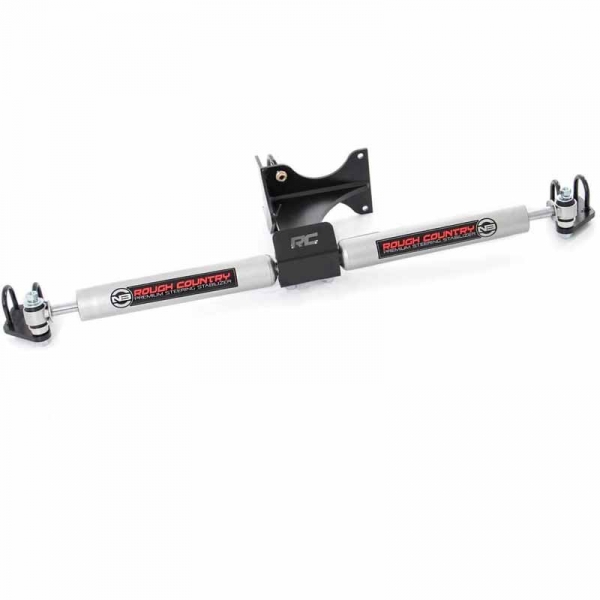 Image 1 for Rough Country 8749130 N3 Series Dual Steering Stabilizer Kit