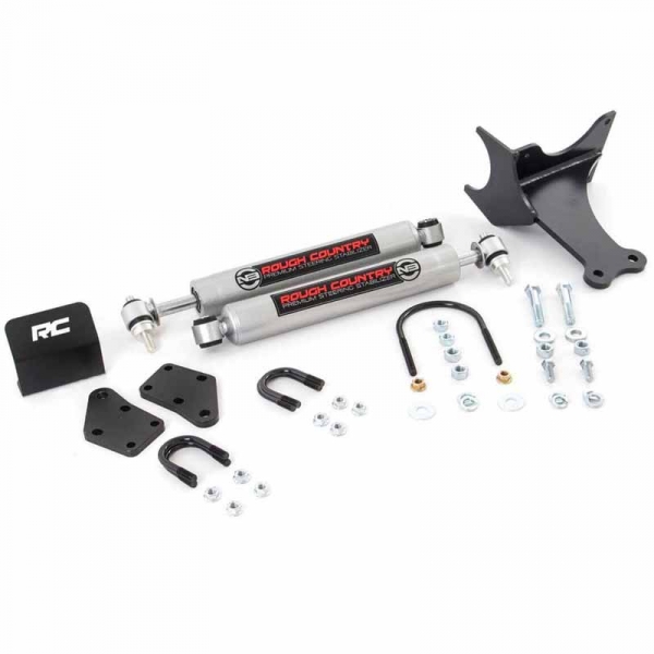 Rough Country V2 Dual Steering Stabilizer For 05-25 Ford Super Duty - 8749270 - Foto 7