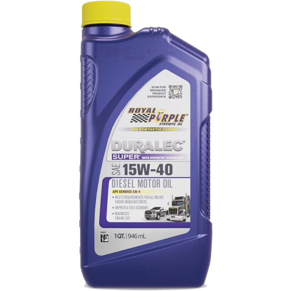 Image 1 for Royal Purple 15W-40 Duralec Super Synthetic CK-4 Engine Oil 01154