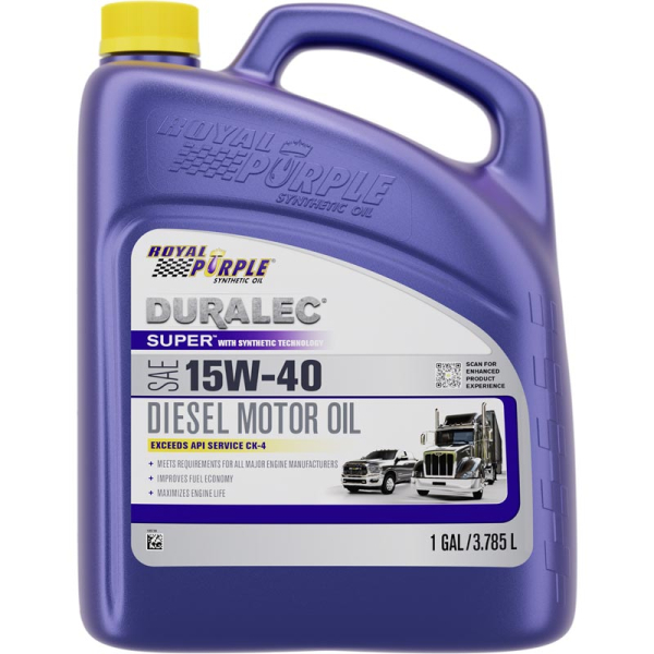 Image 1 for Royal Purple 15W-40 Duralec Super Synthetic CK-4 Engine Oil 04154