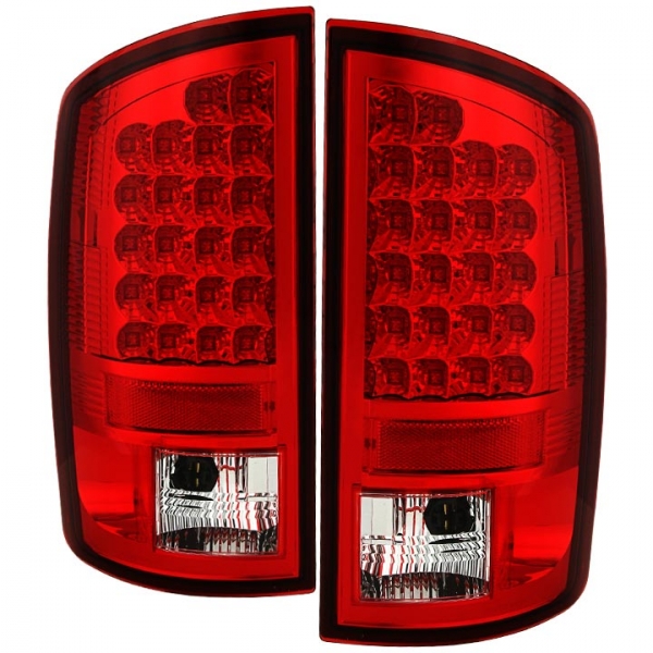 Image 1 for Spyder 5002570 Red/Clear LED Tail Lights