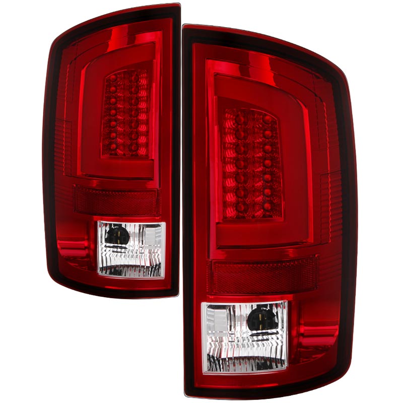 Spyder 5084286 Red/Clear Version 3 LED Light Bar Tail Lights | XDP