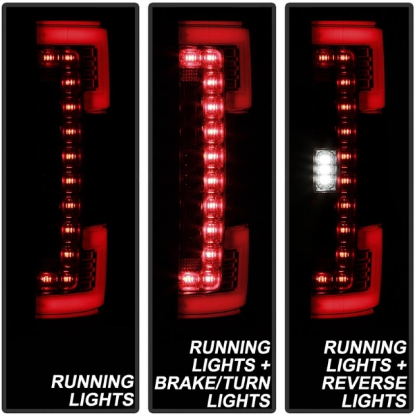 Spyder 5085634 Red/Clear LED Tail Lights | XDP