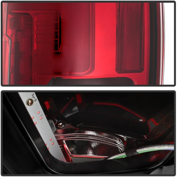 Spyder 5085634 Red/Clear LED Tail Lights | XDP